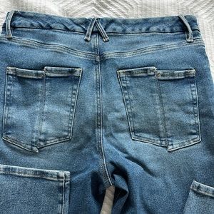 Good American Good Waist Jeans 12 /31 skinny Crop